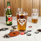 Super Hero Letters Pint Glasses - In Context