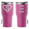 Super Hero Letters RTIC Tumbler - Magenta - Double Sided - Front & Back