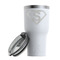 Super Hero Letters RTIC Tumbler -  White (with Lid)