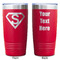 Super Hero Letters Red Polar Camel Tumbler - 20oz - Double Sided - Approval