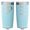 Super Hero Letters Teal Polar Camel Tumbler - 20oz -Double Sided - Approval