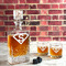 Super Hero Letters Whiskey Decanters - 26oz Rect - LIFESTYLE