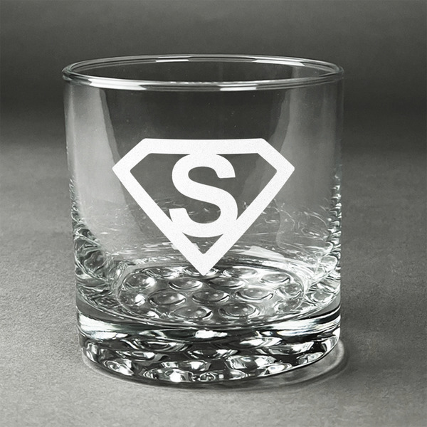 Custom Super Hero Letters Whiskey Glass (Single)