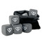 Super Hero Letters Whiskey Stones - Set of 9 - Front