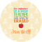 Teacher Quote 1" Multipurpose Round Labels - Single Sticker