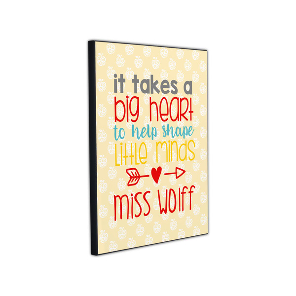 Teacher Quote 11x14 Wood Print - Angle View