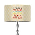 Teacher Gift 12" Drum Lamp Shade - Fabric (Personalized)
