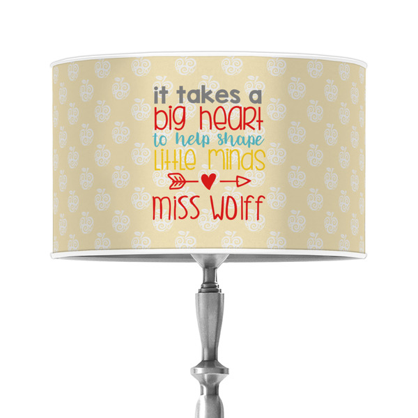 Custom Teacher Gift 12" Drum Lamp Shade - Poly-film (Personalized)