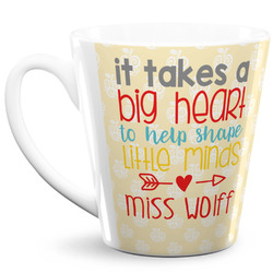 Teacher Gift 12 oz Latte Mug (Personalized)
