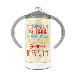 Teacher Gift 12 oz Stainless Steel Sippy Cup (Personalized)
