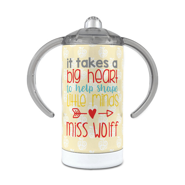 Custom Teacher Gift 12 oz Stainless Steel Sippy Cup (Personalized)