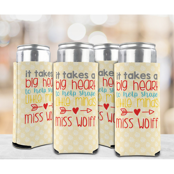 Teacher Quote 12oz Tall Can Sleeve - Set of 4 - LIFESTYLE