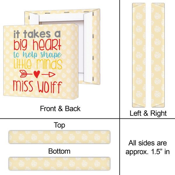 Teacher Quote 12x12 - Canvas Print - Approval