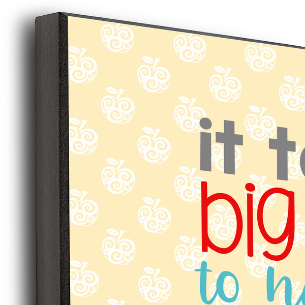 Teacher Quote 12x12 Wood Print - Closeup