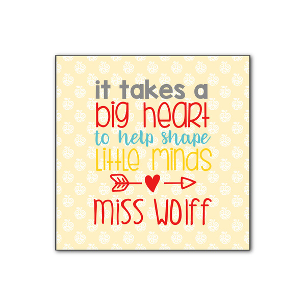 Custom Teacher Gift Wood Print - 12" x 12" (Personalized)