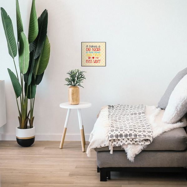 Teacher Quote 12x12 Wood Print - In Context