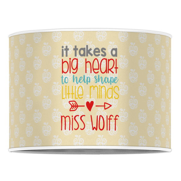 Teacher Quote 16" Drum Lampshade - FRONT (Poly Film)