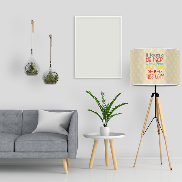 Teacher Quote 16" Drum Lampshade - LIFESTYLE