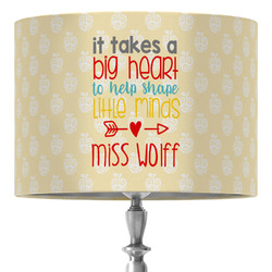 Teacher Gift 16" Drum Lamp Shade - Fabric (Personalized)