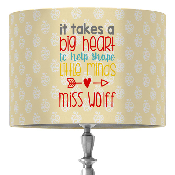 Custom Teacher Gift 16" Drum Lamp Shade - Fabric (Personalized)