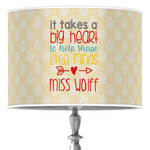 Teacher Gift 16" Drum Lamp Shade - Poly-film (Personalized)