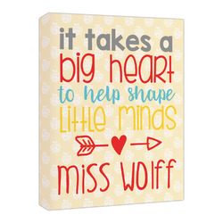 Teacher Gift Canvas Print - 16" x 20" (Personalized)