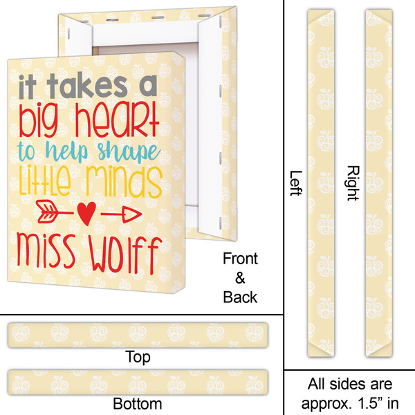 Teacher Quote 16x20 - Canvas Print - Approval