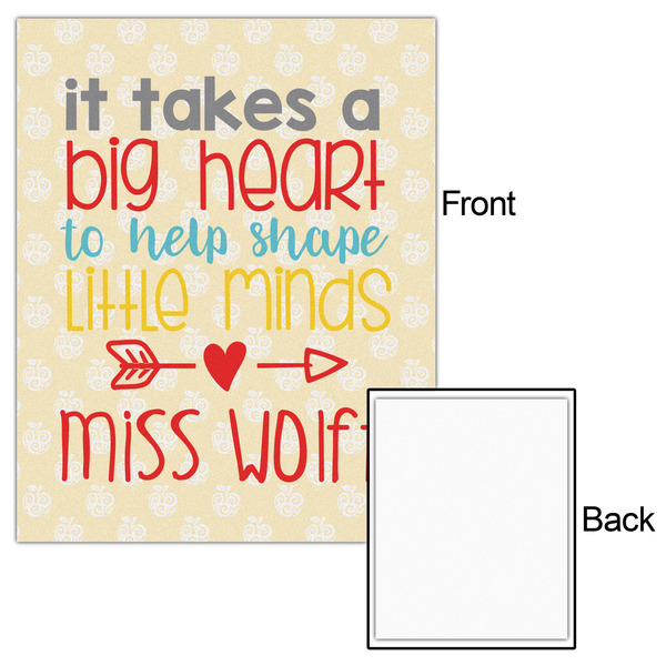 Teacher Quote 16x20 - Matte Poster - Front & Back