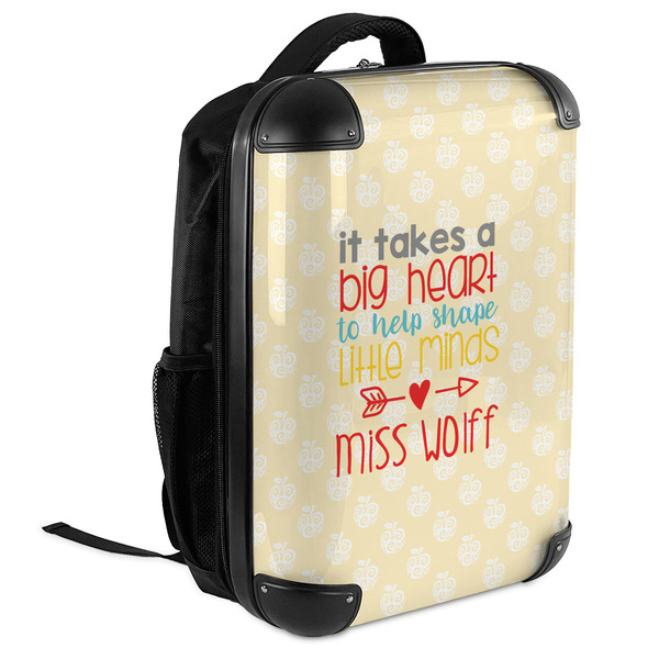 Teacher Quote 18" Hard Shell Backpacks - ANGLED VIEW