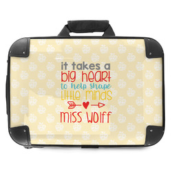 Teacher Quote Hard Shell Briefcase - 18" (Personalized)