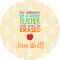 Teacher Quote 2" Multipurpose Round Labels - Single Sticker