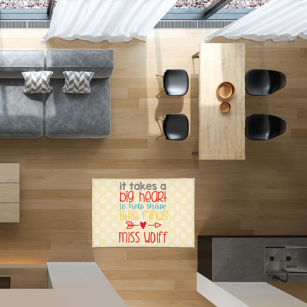 Teacher Quote 2'x3' Indoor Area Rugs - IN CONTEXT