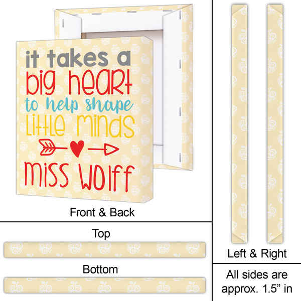 Teacher Quote 20x24 - Canvas Print - Approval