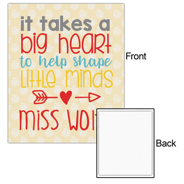 Teacher Quote 20x24 - Matte Poster - Front & Back