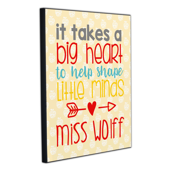 Teacher Quote 20x24 Wood Print - Angle View