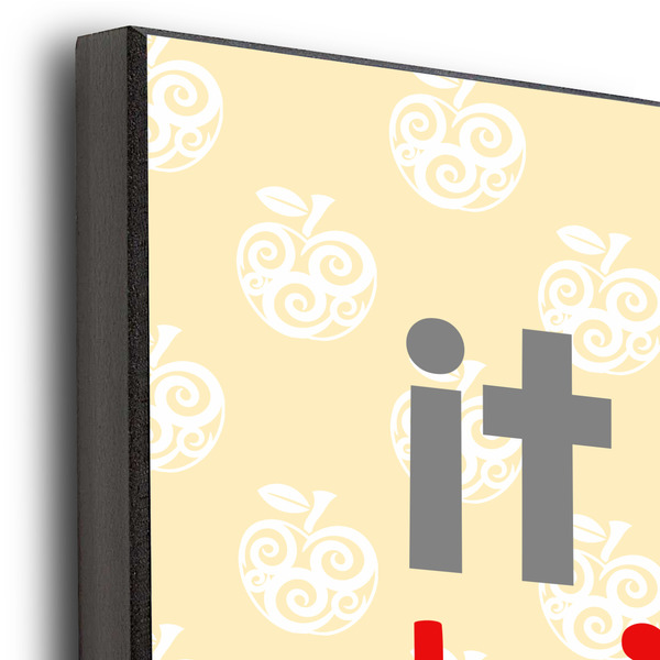 Teacher Quote 20x24 Wood Print - Closeup