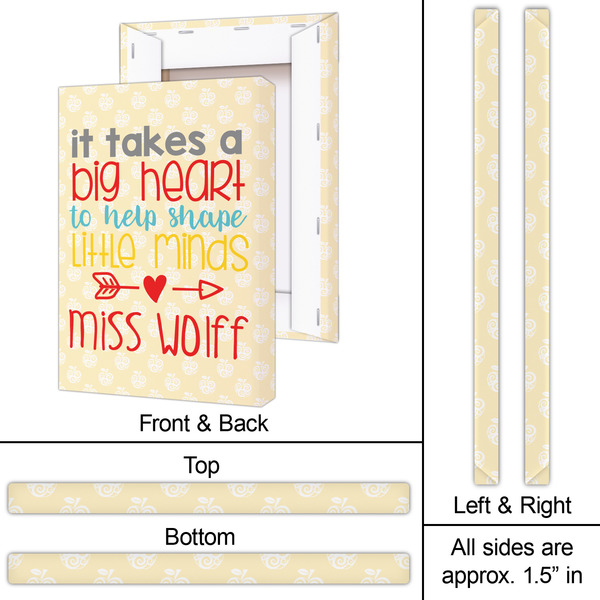 Teacher Quote 20x30 - Canvas Print - Approval