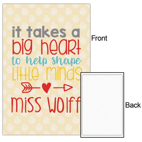 Teacher Quote 20x30 - Matte Poster - Front & Back