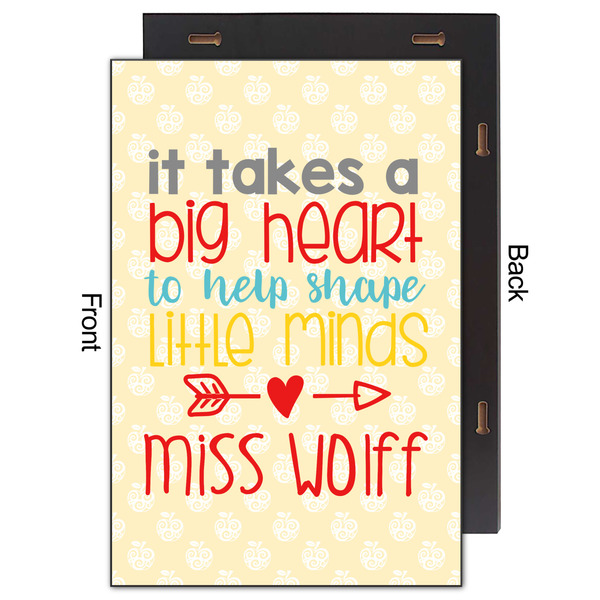 Teacher Quote 20x30 Wood Print - Front & Back View