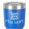 Teacher Quote 30 oz Stainless Steel Ringneck Tumbler - Blue - Close Up