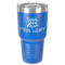 Teacher Gift 30 oz Stainless Steel Tumbler - Royal Blue - Single-Sided (Personalized)