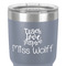 Teacher Quote 30 oz Stainless Steel Ringneck Tumbler - Grey - Close Up