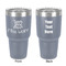 Teacher Gift 30 oz Stainless Steel Tumbler - Grey - Double-Sided (Personalized)