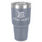Teacher Quote 30 oz Stainless Steel Ringneck Tumbler - Grey - Front