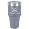 Teacher Gift 30 oz Stainless Steel Tumbler - Grey - Single-Sided (Personalized)