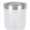 Teacher Quote 30 oz Stainless Steel Ringneck Tumbler - White - Close Up