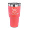 Teacher Quote 30 oz Stainless Steel Ringneck Tumblers - Coral - FRONT