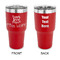 Teacher Quote 30 oz Stainless Steel Ringneck Tumblers - Red - Double Sided - APPROVAL