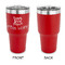 Teacher Quote 30 oz Stainless Steel Ringneck Tumblers - Red - Single Sided - APPROVAL
