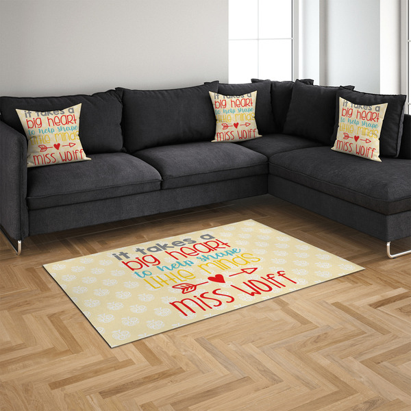 Teacher Quote 4'x6' Indoor Area Rugs - IN CONTEXT